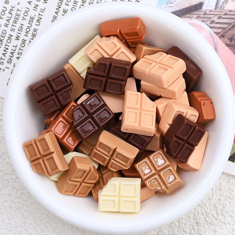 Chocolate Snack - 30Pcs New Cute Resin Cartoon Simulated