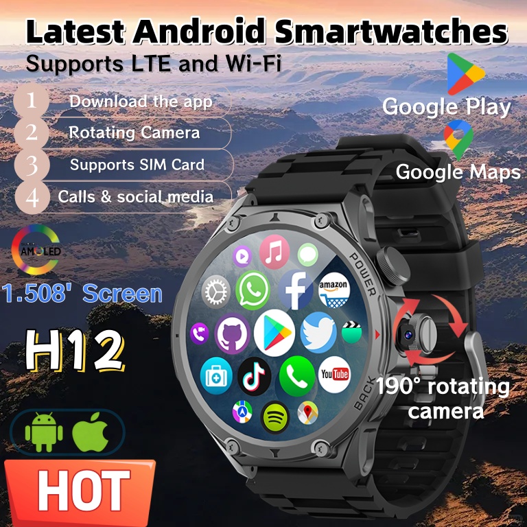 Seaweed Snack - Latest Model H12 Smart Watch 4G
