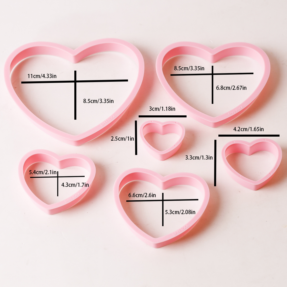 1set/3sets Pink Heart Star Flo - Cookies Pack 评论和价格