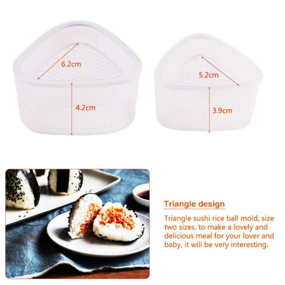 2Pcs Triangle Rice Ball Mold S - Seaweed Snack 评论和价格