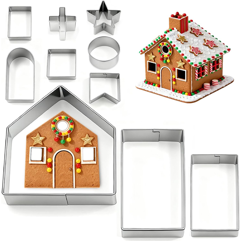 10Pcs Gingerbread House Cookie - Cookies Pack 评论和价格