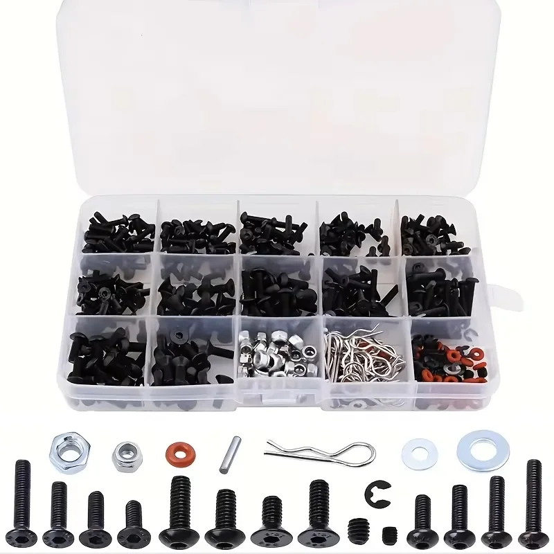 520pcs Universal RC Screw Kit  - Nuts Mix 评论和价格