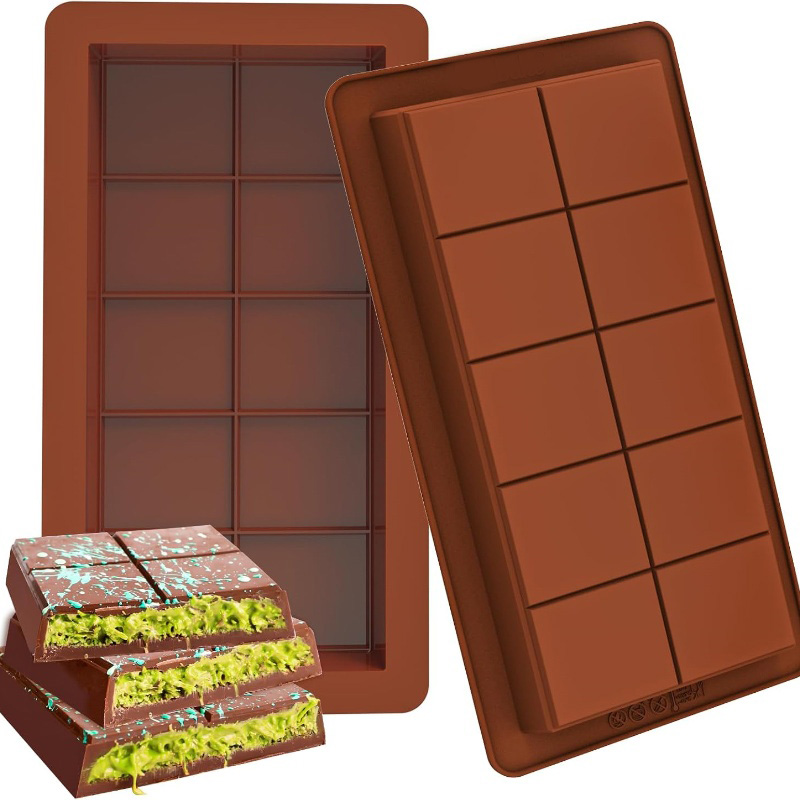 Chocolate Bar Molds Silicone B - Chocolate Snack 评论和价格