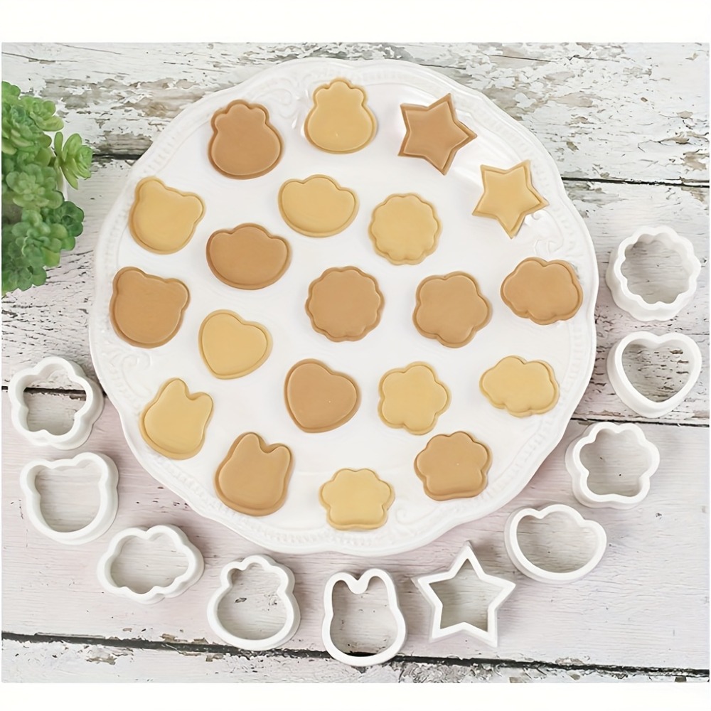 10Pcs Cookie Biscuit  Cutters  - Cookies Pack 评论和价格