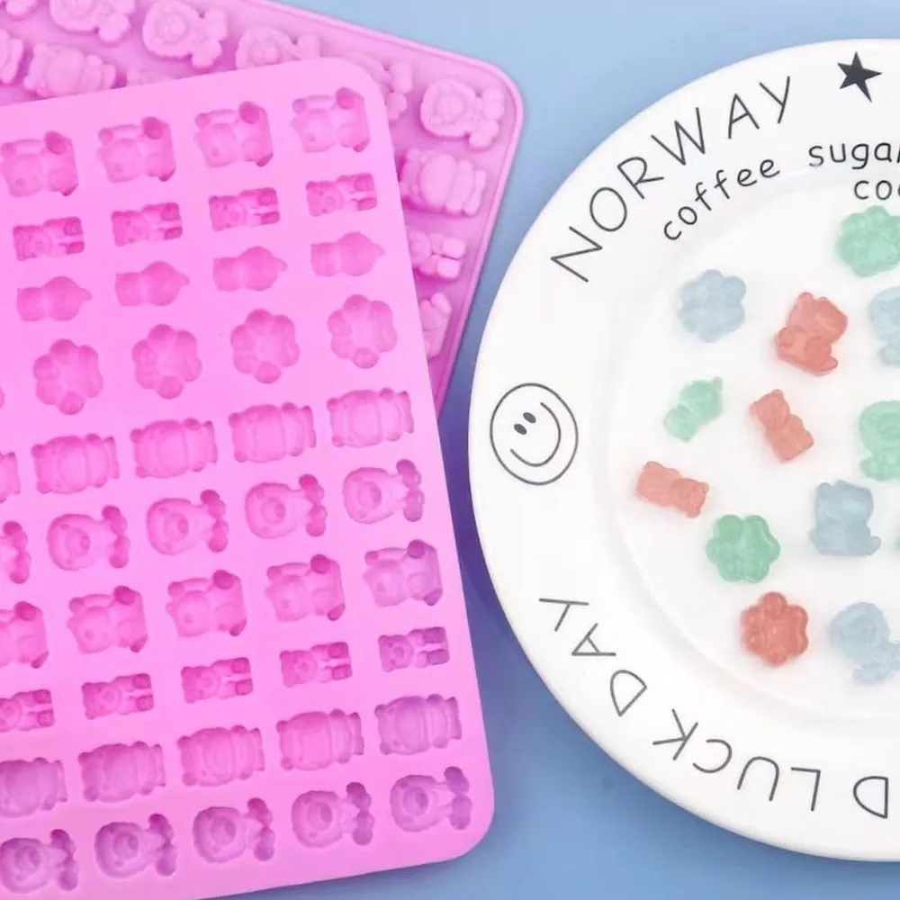 5Pcs Candy Silicone Moulds wit - Gummy Candy 评论和价格