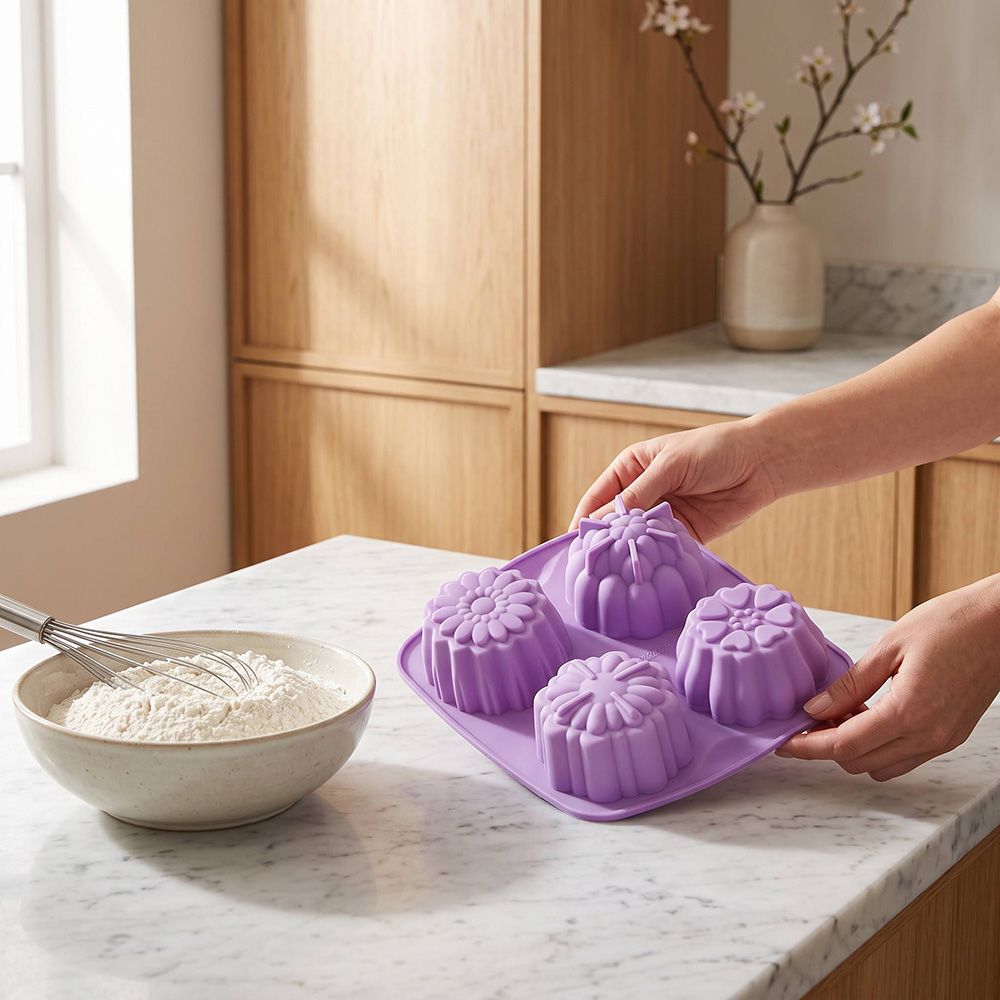 BPA Free 4-Hole Flower Shaped  - Healthy Snacks Food 评论和价格